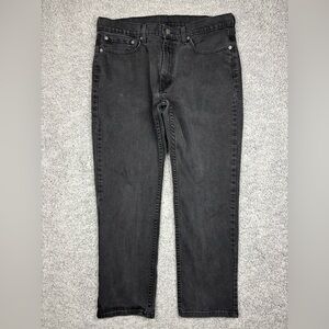Levi's Jeans Mens 36 x 29 514 Straight Black Denim Casual Classic Basic Party